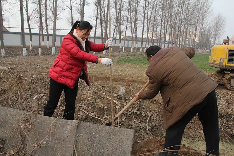 博農(nóng)集團(tuán)領(lǐng)導(dǎo)、基層黨政負(fù)責(zé)人等同志積極參加植樹活動